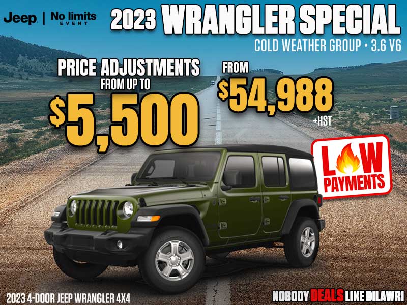 2023 4-Door Jeep Wrangler 4X4