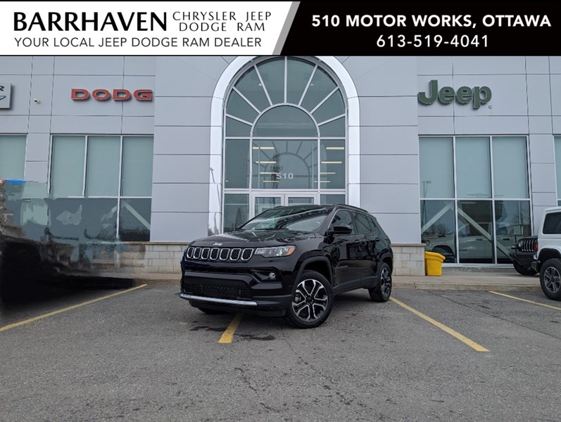 2023 Jeep Compass Limited 4x4 | Leather, Pano Roof, Premium Sound