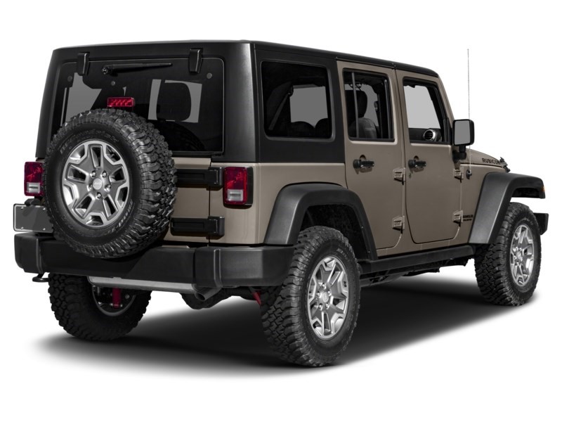 2016 Jeep Wrangler Unlimited 4WD 4dr Rubicon | Leather, Heated Seats, Dual Top Exterior Shot 2