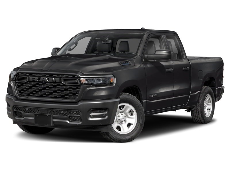 2026 RAM 1500 Express 4x4 Quad Cab 6'4" Box Diamond Black Crystal Pearl  Shot 4